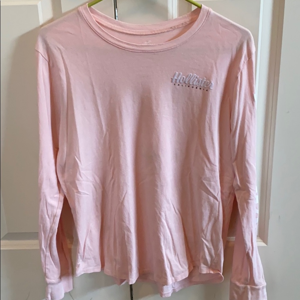 Light pink Hollister long sleeve shirt